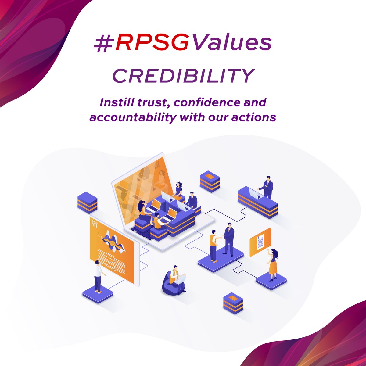 At RPSG Group, Credibility is at the heart of our people-centric culture. Explore our values that have propelled our businesses and enriched the lives of our customers at rpsg.in. #RPSGValues #BusinessExcellence #CareersIndia #GlobalLeadership