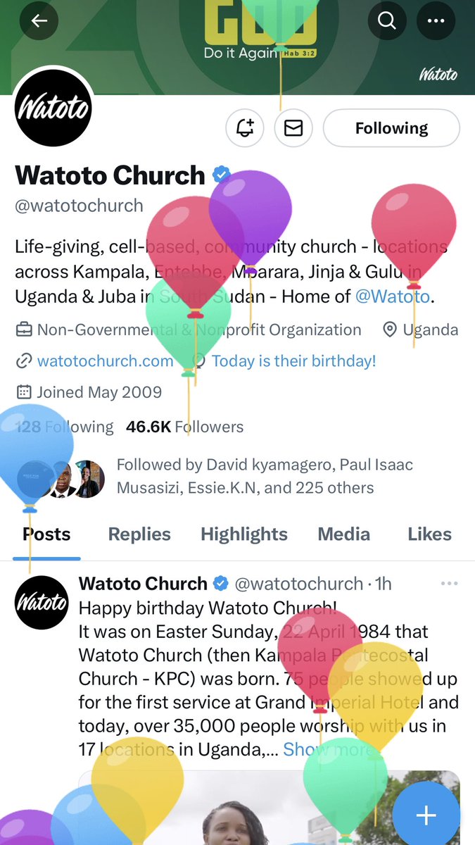 Happy Birthday @watotochurch