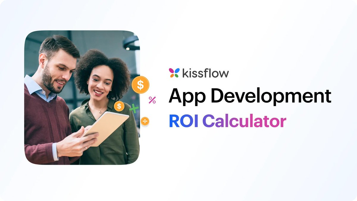 Get an estimate on the impact of a low-code/no-code platform for your application development costs: kissflow.com/low-code/low-c… #appdevelopment #ROI #LowCode