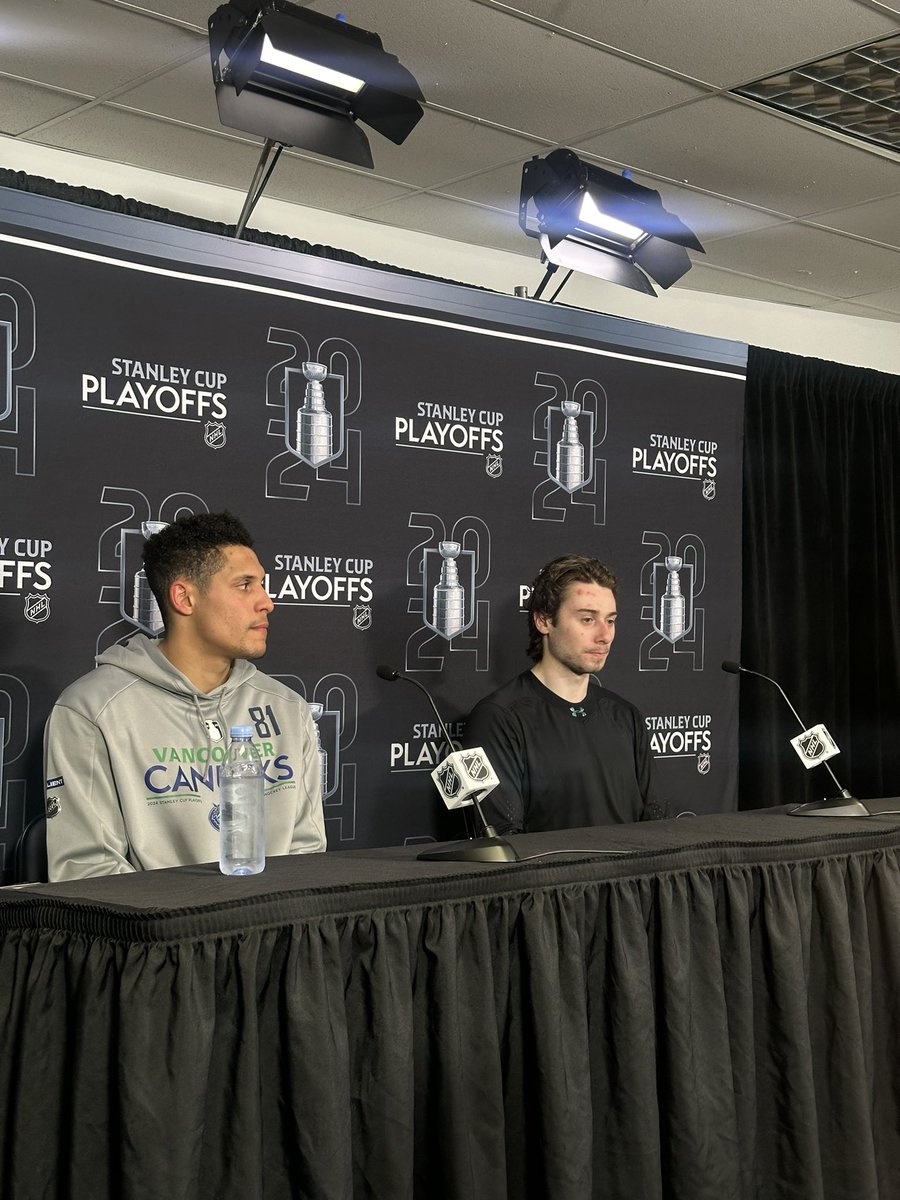 Quinn Hughes talked about going to watch New Jersey in the playoffs last year and said that it was nothing like the atmosphere he experienced tonight. Credit to YOU, the fans. #Canucks