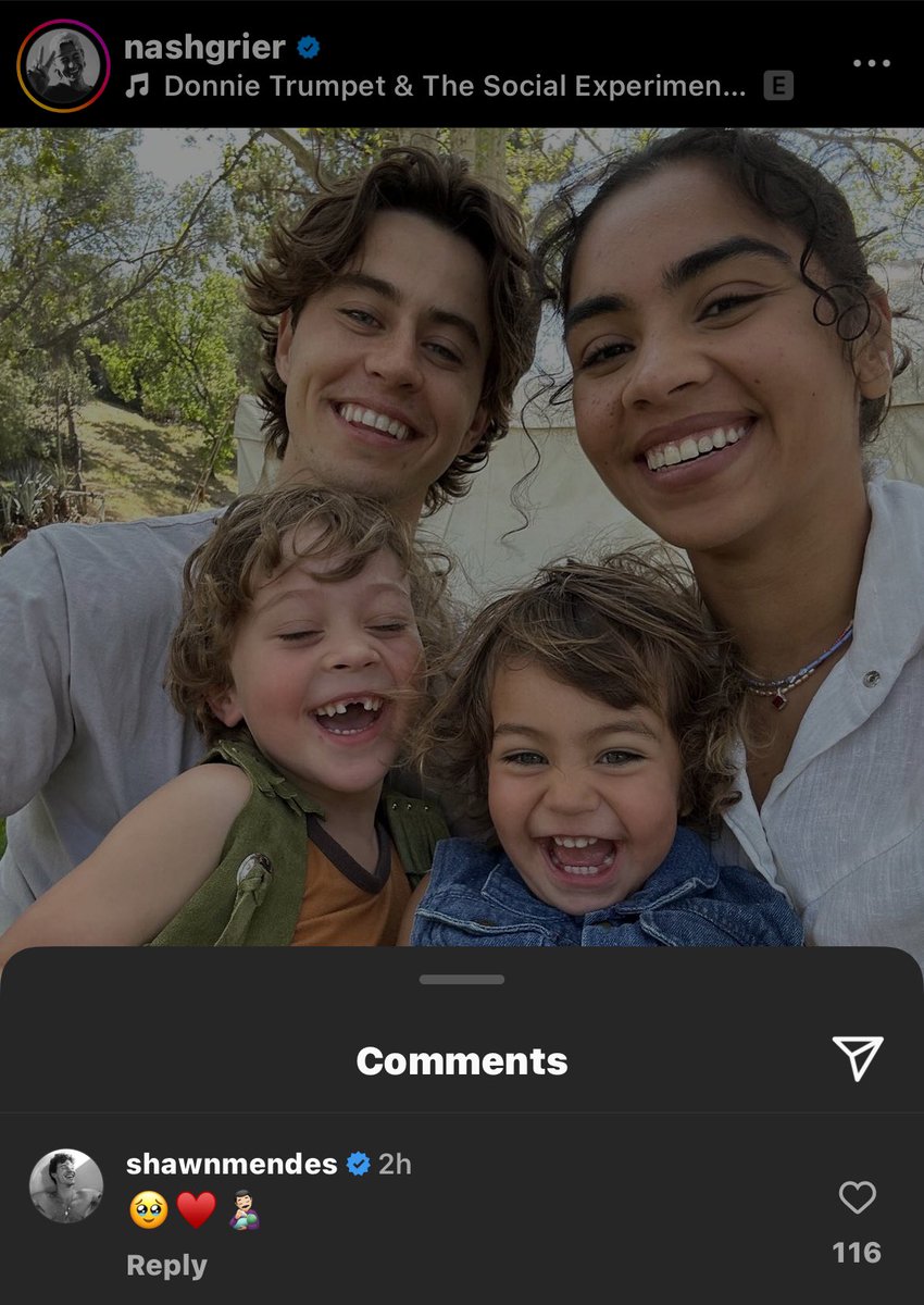 MendesNotified's tweet photo. Shawn’s comment on Nash Grier’s post lol 🫶🏽 https://t.co/xDHvk0EHRw