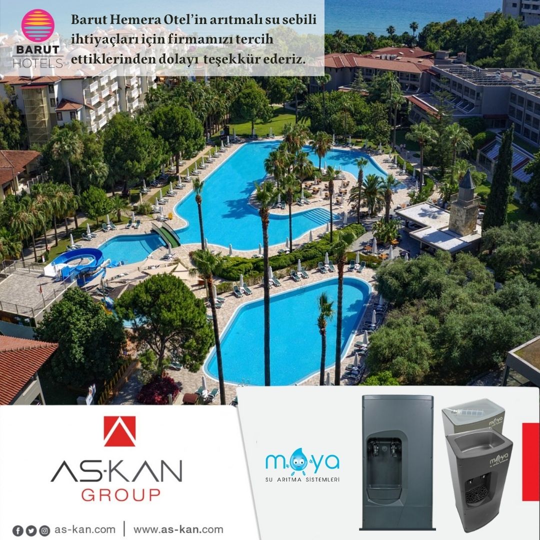 Barut Hemera Otel'in arıtmalı su sebili ihtiyaçları için firmamızı tercih ettiklerinden dolayı teşekkür ederiz.

#baruthemerahotel #antalya @antalyabaruthemeraotel #askanmühendislik #kesfet #askangroup