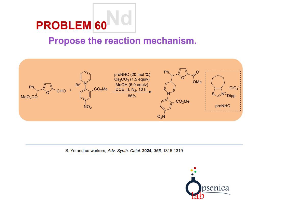 📚✏️📝 #chemistry #organicchemistry #mechanismmonday #heterocycles