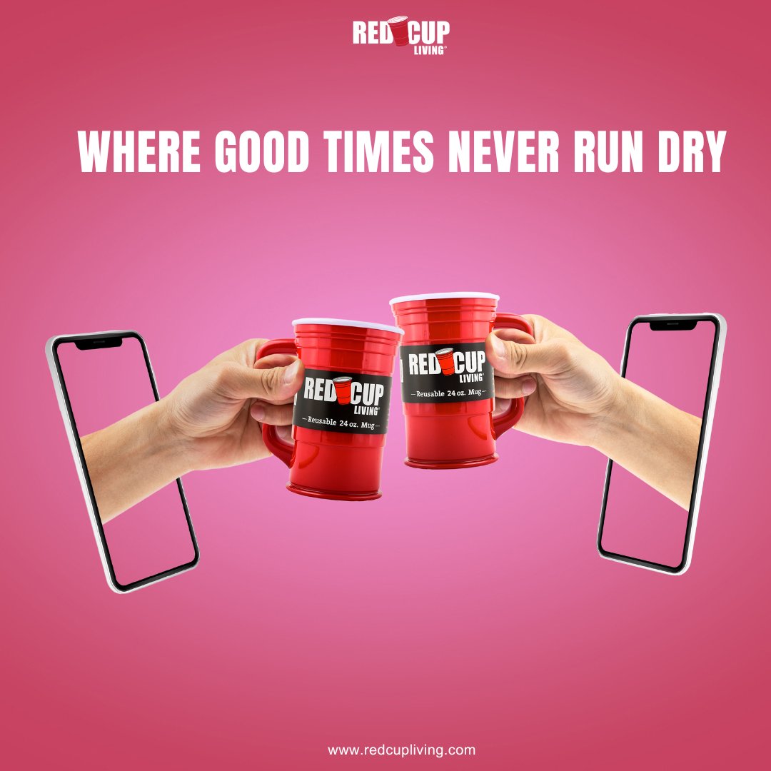 Here's to more laughter, more cheers, and more moments worth toasting. Red Cup Living - where good times never run dry.

#redcupliving #partycups #redcups #smartchoice #sustainable #reusable #laughter #funparties