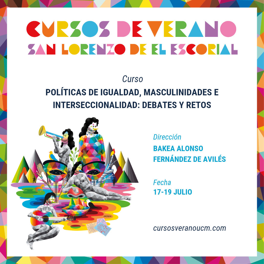 En julio participaré de este curso organizado por @BakeaA y <a href="/BeatrizRanea/">Beatriz Ranea</a>, con la suerte de tener un debate con <a href="/BobPopVeTV/">BobPopVeTV</a> y <a href="/JosepMArmengol7/">Josep Armengol</a> sobre masculinidades disidentes 
cursosveranoucm.com/cursos/73303-2/