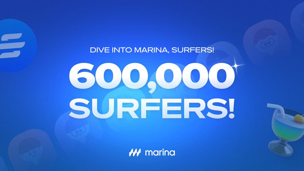 News from Marina Protocolʼ Airdrop/Mining: 🟥 Over 600k Users have joined our Marina Protocol! 🌊 Marina Protocol is currently setting up a FOUNDATION for TGE and is working on releasing an application on the iOS platform. ✨ Once the iOS version app is released, we will start…