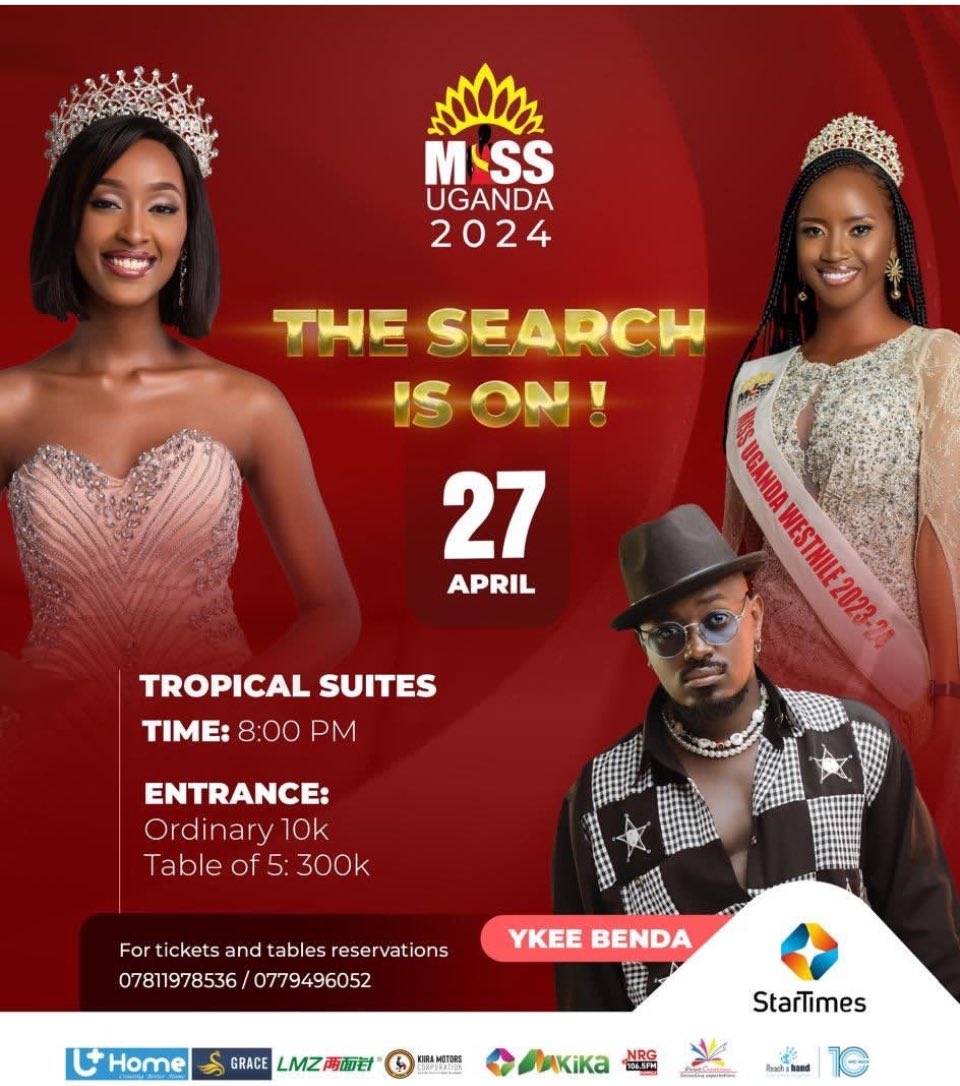 Counting down to a spectacular Saturday in Arua! Get set to witness a fusion of intelligence and elegance. Secure your spot today by registering on missuganda.co.ug #MissUganda2024 #JourneyToTheCrownSeason2