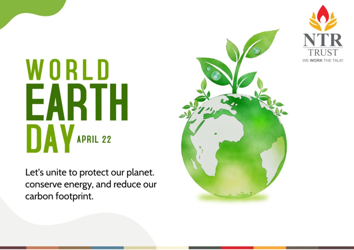 Let's pledge to protect our planet's biodiversity, reduce waste and promote sustainability. GO GREEN and make our Earth a beautiful place to live.
#NTRTrust #NTRMemorialTrust #GoGreen2024 #EarthDay2024 #reducewaste #carbonfootprintawareness