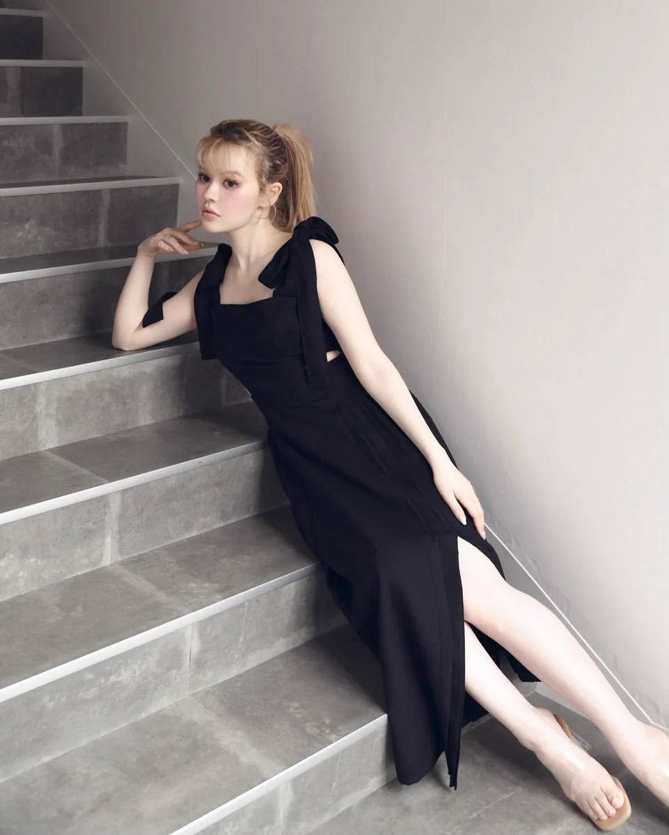 ANDMARY Ann ribbon dress ブラック andmary on X: 