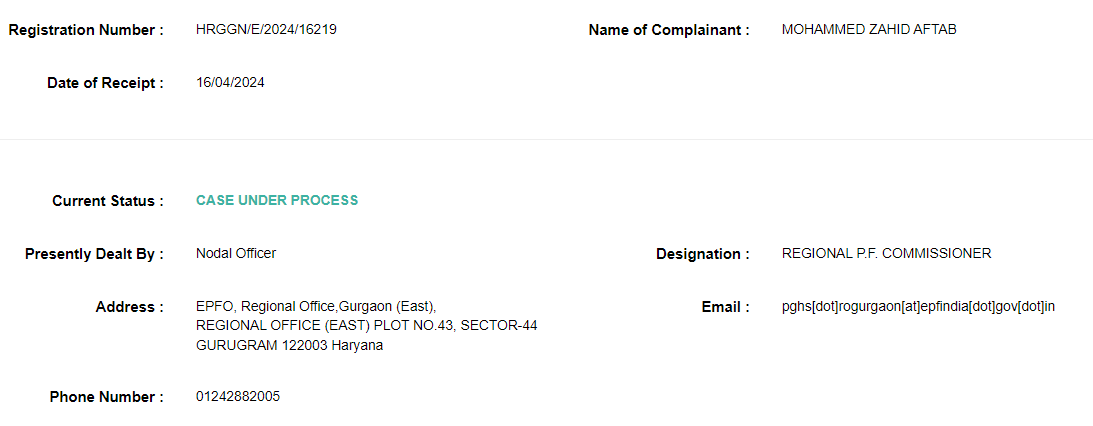 azahidaftab's tweet photo. @socialepfo @kartikayshar @GoFirstairways @EPFOJAMMU @PMOIndia @HMOIndia @LabourMinistry @socialepfo  now tell me I filed grievance last week and  this is whta they said and closed the complaint https://t.co/B893RIwQyd