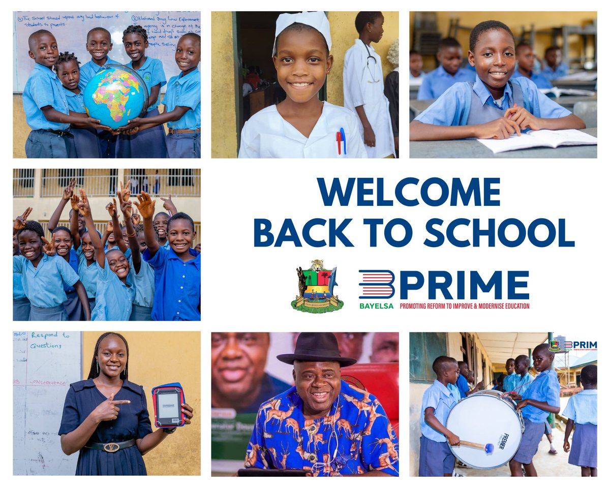 It's the beginning of a new week and new term!!!

We welcome all our teacher and pupils back to school!!!

#Bayelsa
#BayelsaPRIME
#BasicEducation
#SDG4