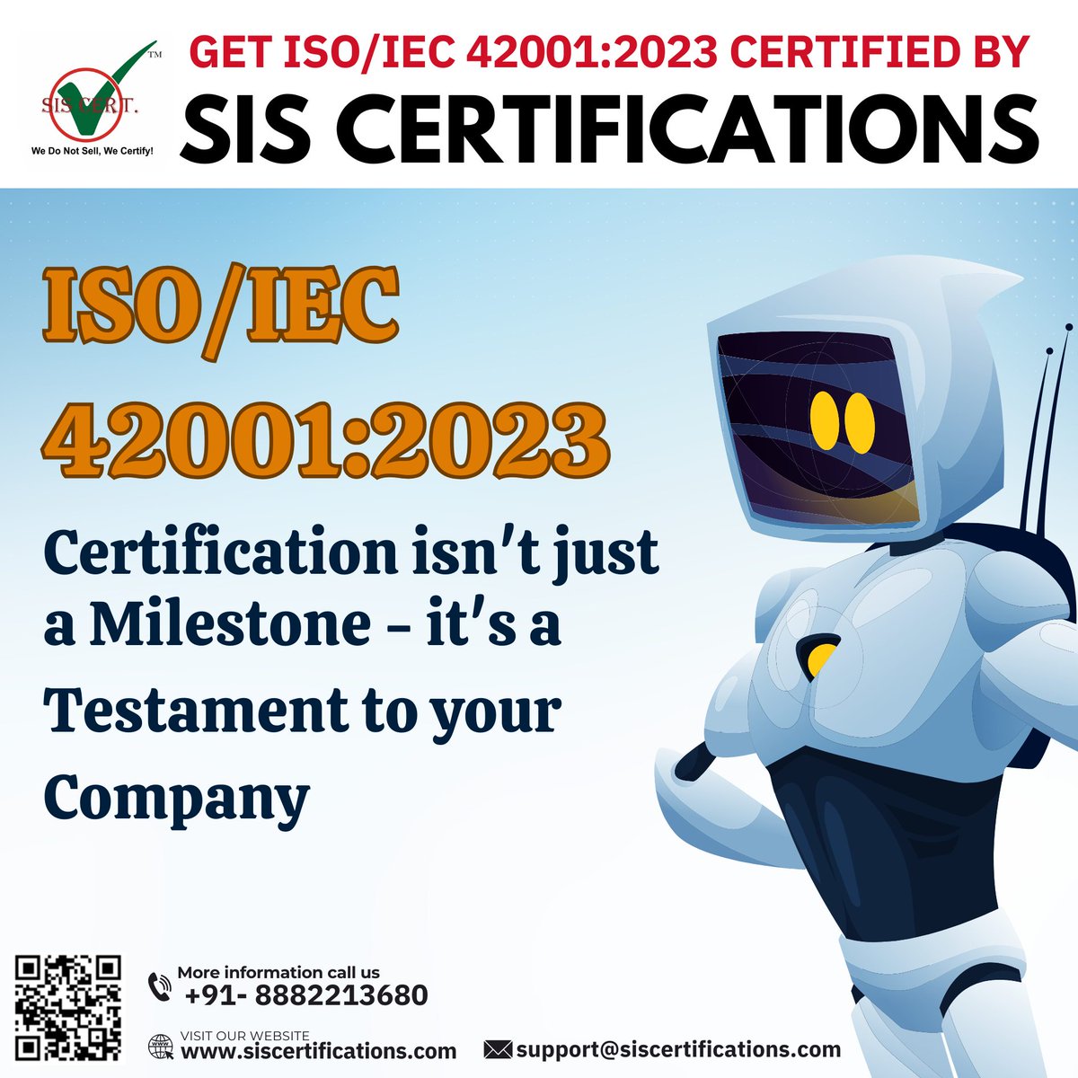 ISO/IEC 42001:2023 for managing AI systems, ensuring transparency, accountability & continuous improvement.
Get ISO/IEC 42001:2023 Certified:- bit.ly/4cYkEuc & give us a call at +91-8882213680 or email us at support@siscertifications.com
#SISCertifications #ai #ISO42001