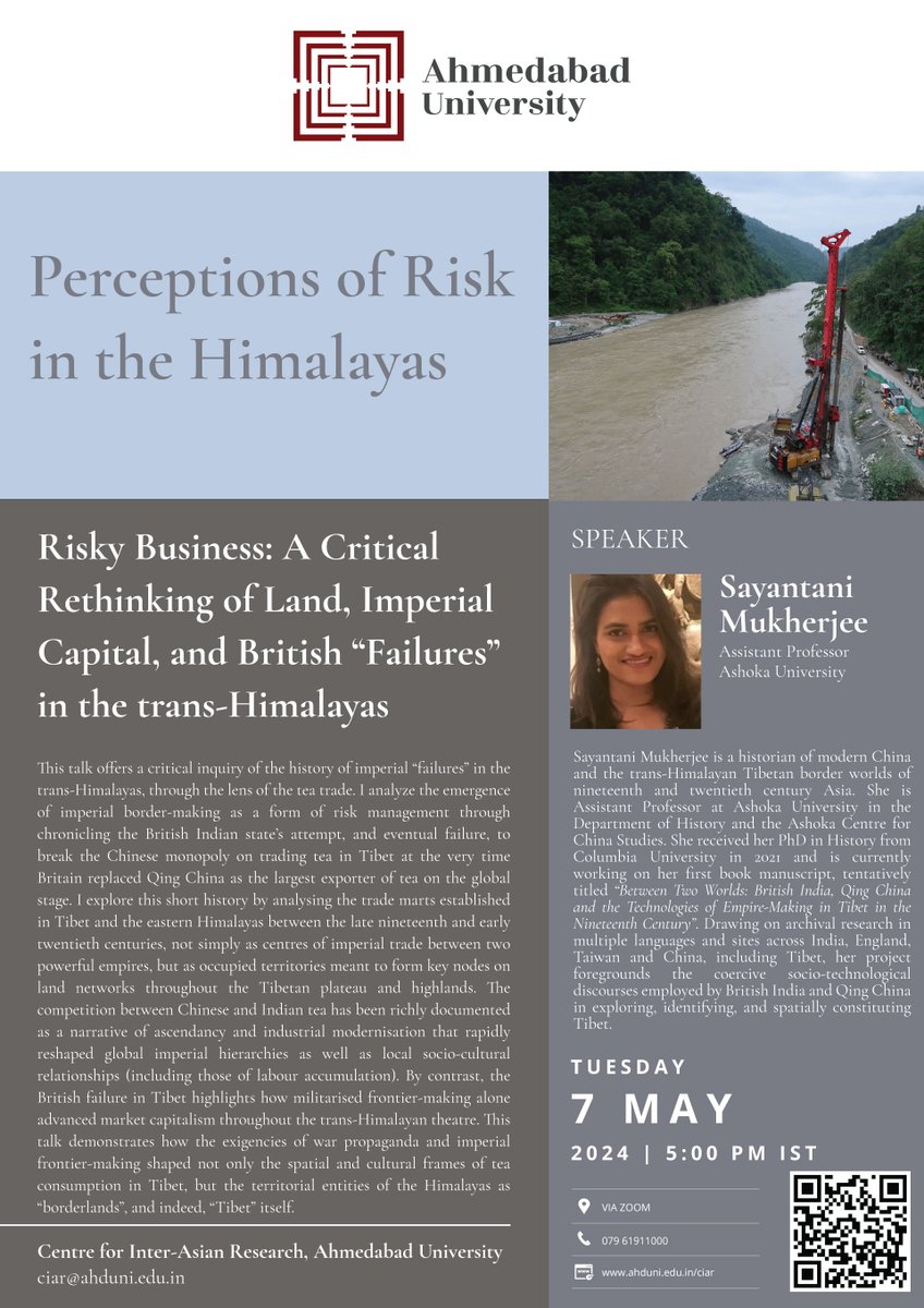 CIAR_AU's tweet photo. 🗓️Join us live in conversation with Sayantani Mukherjee on May 7, 5 pm IST via Zoom. 

https://t.co/DbdDsbUcx8 Register now! 

#Tibet https://t.co/xe0mPmH8oQ