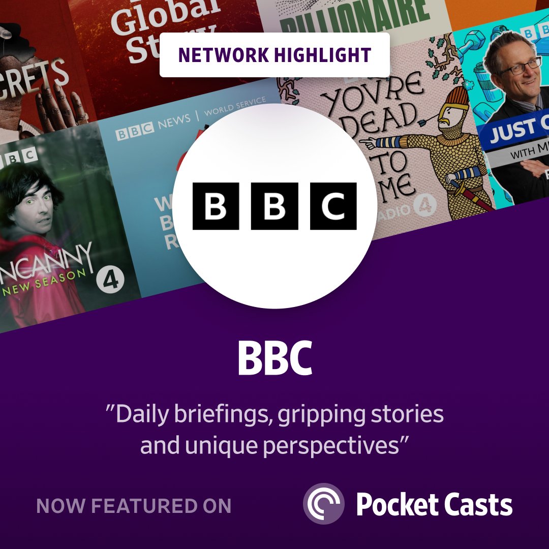 'Listen for daily briefings, gripping stories and unique perspectives that help you make sense of the world.' Check out a new Network Highlight on @bbcstudios in Discover! lists.pocketcasts.com/bbc-2024