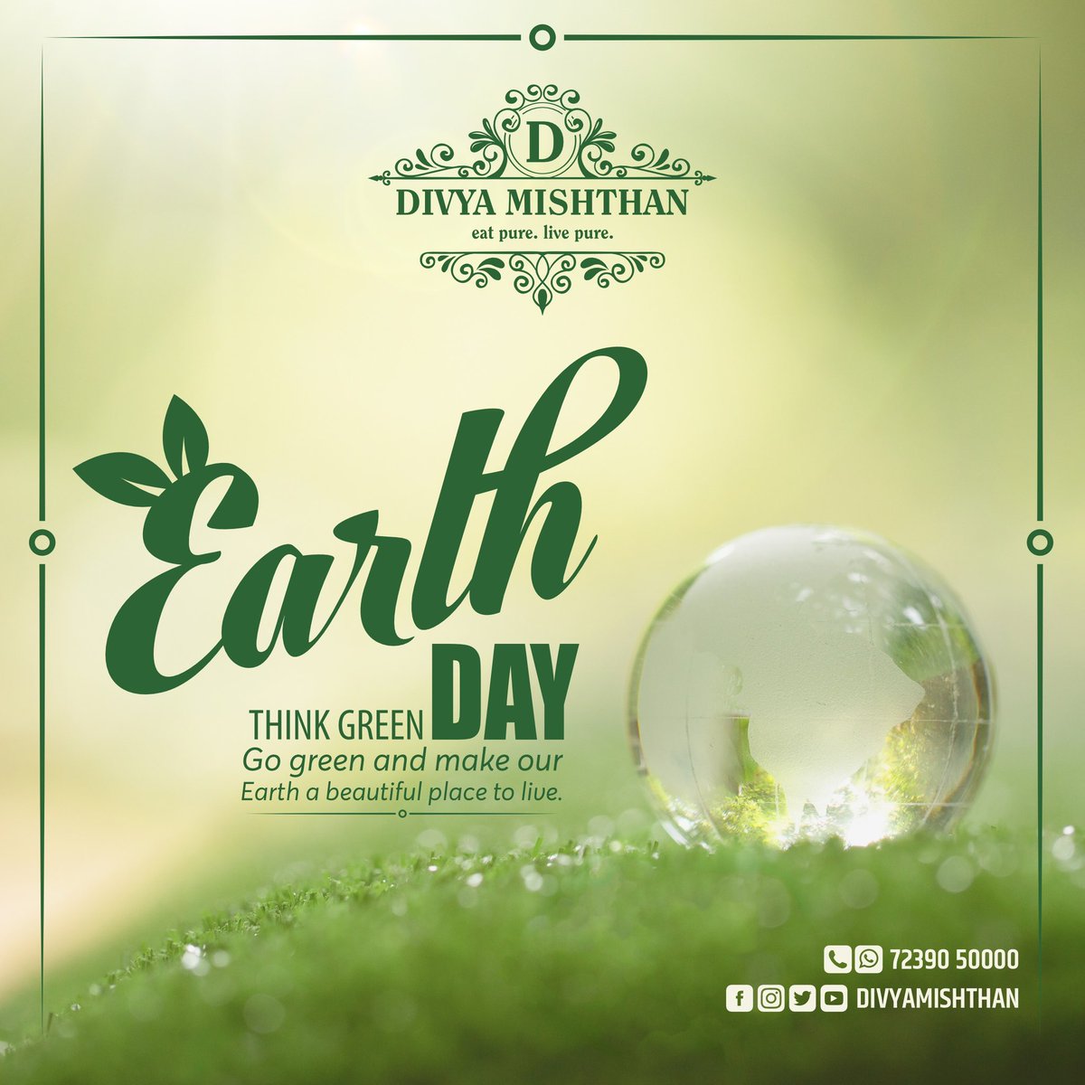 Earth day - Think green, go green and make our 🌏 a beautiful place to live.

#earthday #earth #nature #climatechange #happyearthday #savetheplanet #environment #ecofriendly #recycle #motherearth #green #gogreen #mothernature #planetearth #divyamishthan #nrm