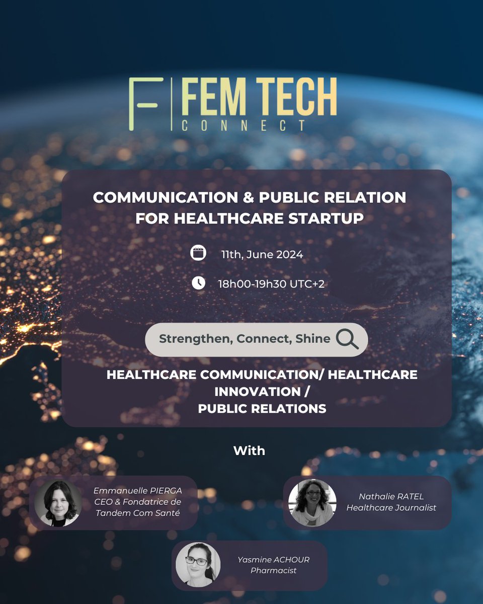 🚀 𝐒𝐭𝐚𝐫𝐭-𝐔𝐩 𝐞𝐧 𝐒𝐚𝐧𝐭𝐞́ : 𝐕𝐨𝐭𝐫𝐞 𝐒𝐭𝐫𝐚𝐭𝐞́𝐠𝐢𝐞 𝐝𝐞 𝐂𝐨𝐦𝐦𝐮𝐧𝐢𝐜𝐚𝐭𝐢𝐨𝐧 𝐞𝐭 𝐑𝐞𝐥𝐚𝐭𝐢𝐨𝐧𝐬 𝐏𝐮𝐛𝐥𝐢𝐪𝐮𝐞 𝐞𝐬𝐭-𝐞𝐥𝐥𝐞 𝐞𝐟𝐟𝐢𝐜𝐚𝐜𝐞 ? Rejoignez-nous : Communication & Public Relation for healthcare startup - FEM TECH CONNECT