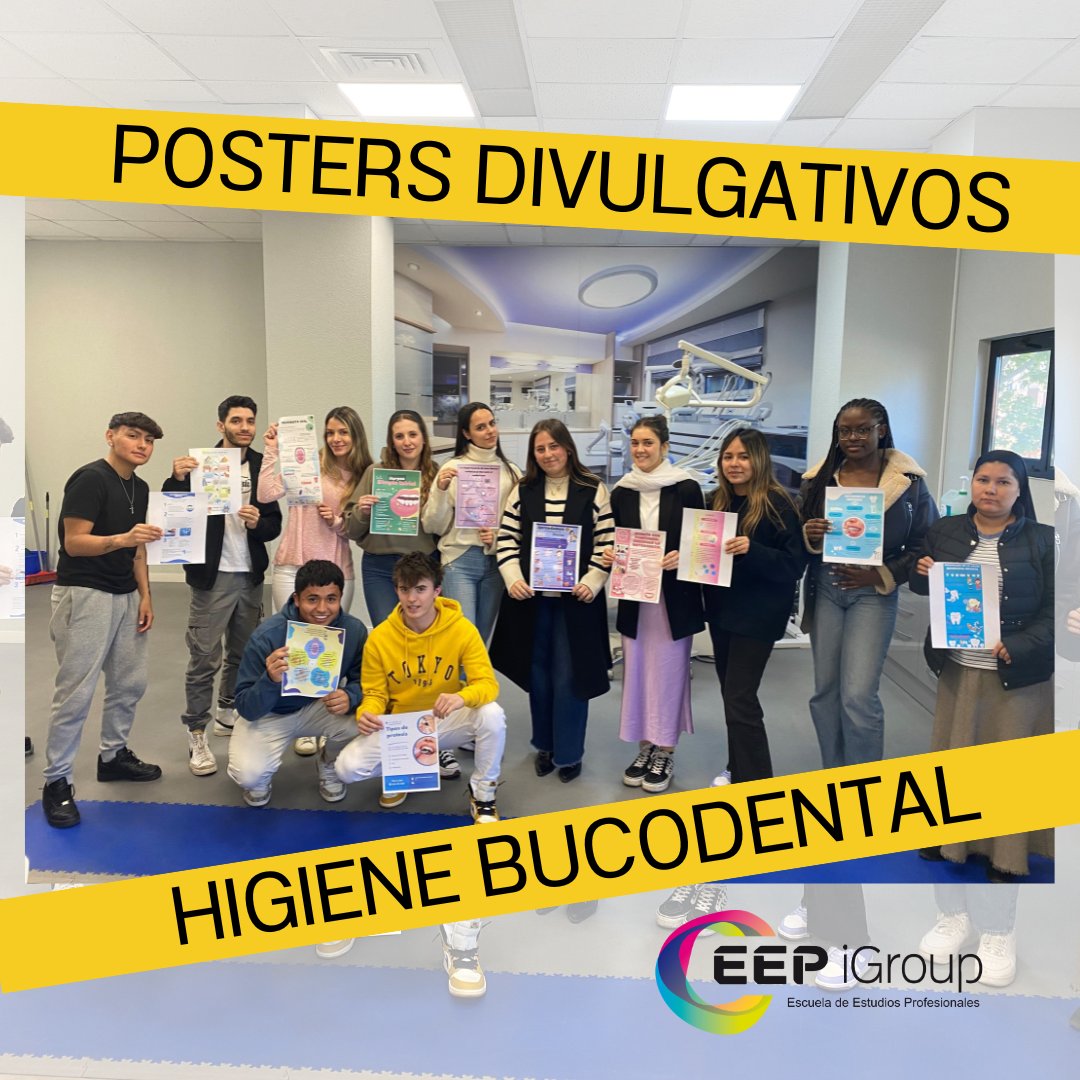 En #HigieneBucodental también nos preocupamos por la divulgación y nuestros talentosos alumnos han hecho unos posters muy aclaratorios sobre salud bucodental. ¡Esta promoción respira talento!

#FP #FPDual #FormaciónProfesional