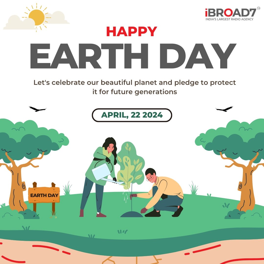 ibroad7comm's tweet photo. On Earth Day, let's reflect on the interconnectedness of all life on our planet. By taking action to protect our environment, we not only safeguard the Earth's future but also ensure a better quality of life for all its inhabitants🌏🌱
#iBroad7 #RadioCampaigns #WorldEarthDay https://t.co/v4tapkRoKP