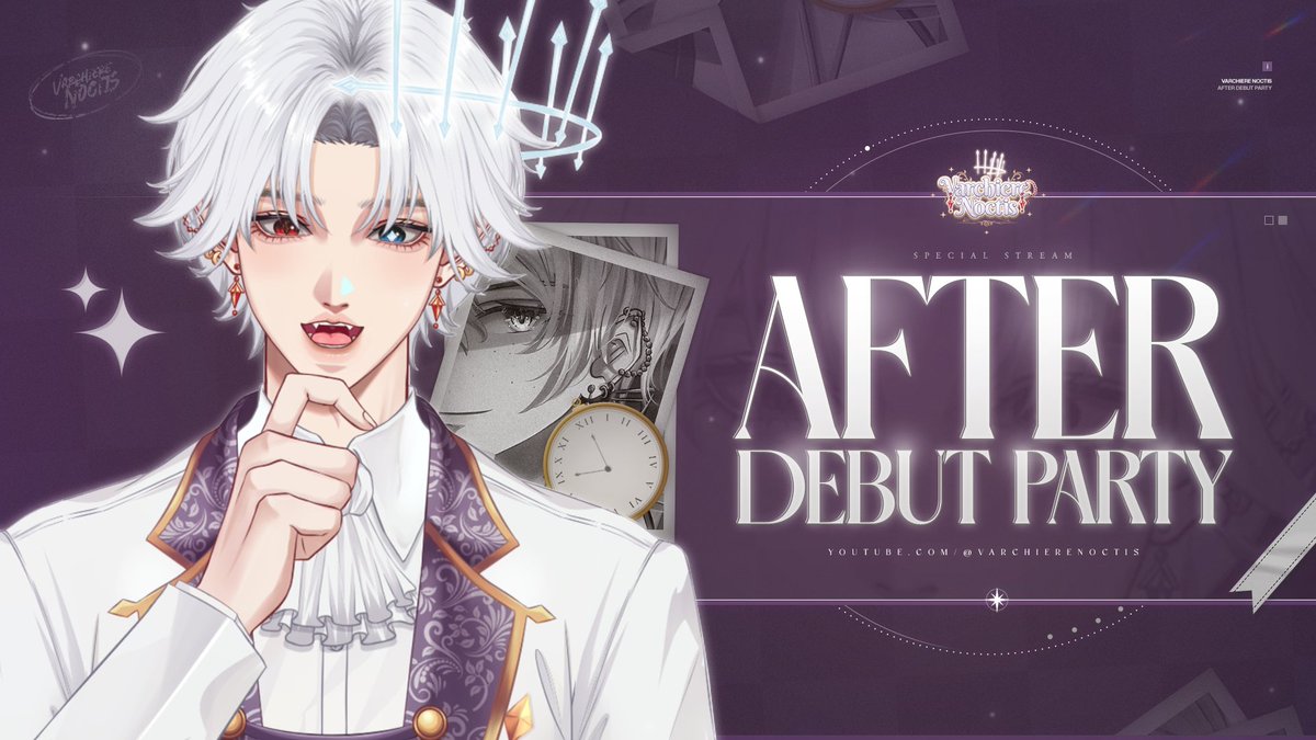 VarchiereNoctis's tweet photo. Haloo jadi malam ini ada Debut After Partynya Archi nih, yang mau kasih ucapan atau sesuatu boleh isi form dibawah yaa!
--Debut After Party--
🗓️22.04.24 / 20:00 WIB (GMT +7)
🔗https://t.co/KwmqYBcvbv
🗳️https://t.co/m4TmDNP22o
#VarchiereNoctis #Archlive https://t.co/HI9nWZnPSk