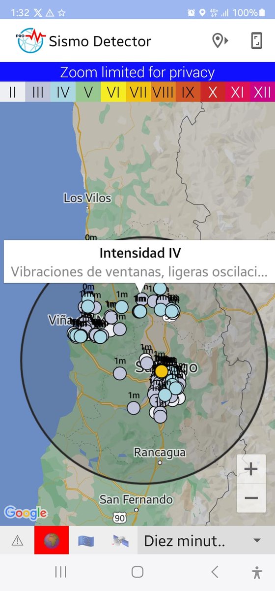 #temblor ☆ #LaLigua @LaLiguaNoticias @ruta5chile @pasioncamionero @Carlos_tmk @biobio #Intensidades