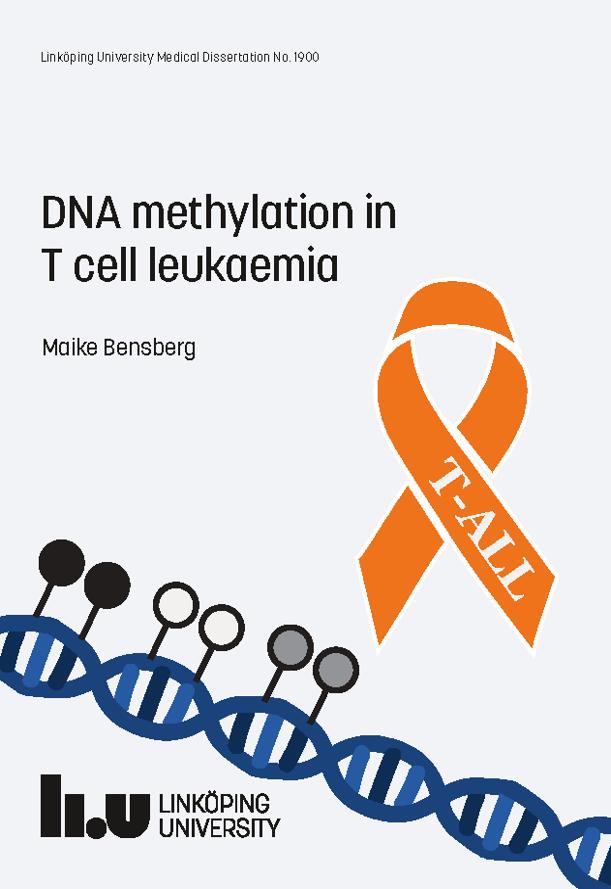 Ph.D. defence this week: Maike Bensberg, DNA methylation in T cell leukaemia Friday 26 April, 09:00 in Granitsalen, Building 440, Campus US, Linköping urn.kb.se/resolve?urn=ur… #LiU