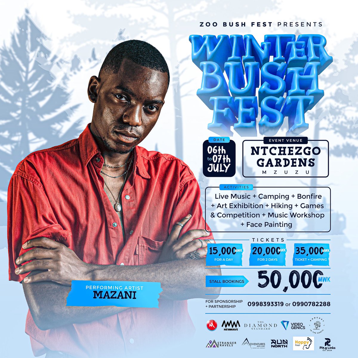 ZooBushFest2024's tweet photo. Let the music do the talking at Winter Bush Festival. Joining the live performances is @iam_Mazani , an incredible performer who will be gracing us at the festival. 

#2024Edition 
#WinterBushFest https://t.co/Oq04i0GFeN