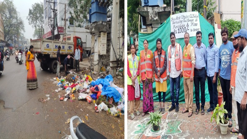 Clean streets are the foundation of a healthy community. Transforming Begumpet one step at a time! GHMC's Basthi Action Plan is sweeping away GVPs and paving the way for a healthier, cleaner Hyderabad. Let's continue working together for a healthier and more sustainable urban