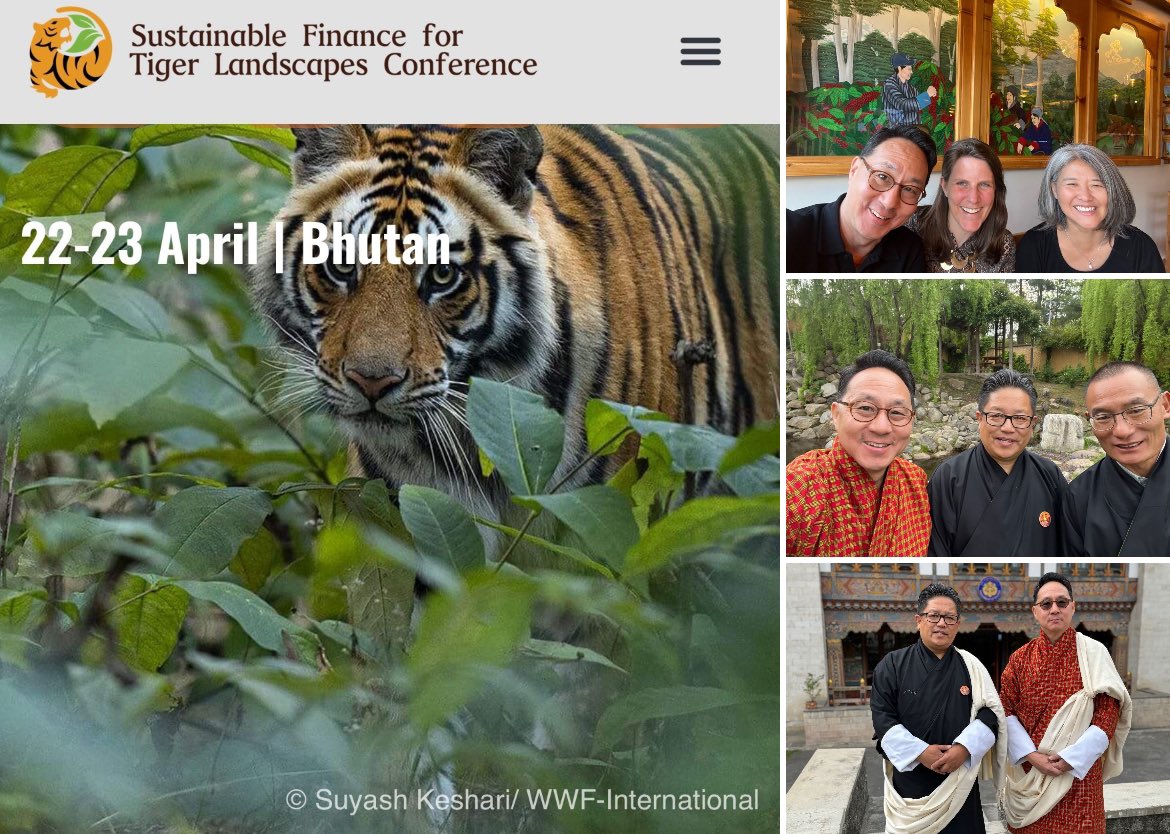 What’s happening? Well, in #Bhutan 🇧🇹, a lot! Let’s talk…⬇️! 

Of #Gelephu #mindfulness linkedin.com/posts/curtis-s…

#Tigers 🐅 #sustainablefinance #biodiversity #SDGs linkedin.com/posts/curtis-s… 

And more…

@BhutanFdn @ADB_HQ @WWF @WWFINDIA @icimod @UNDP @UNDPClimate @theGEF @IUCN