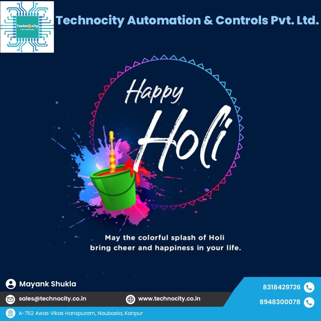 Let’s celebrate Holi with enthusiasm and gusto, embracing the spirit of joy and togetherness.
#Holi2024 
#industrialautomation
#Automation