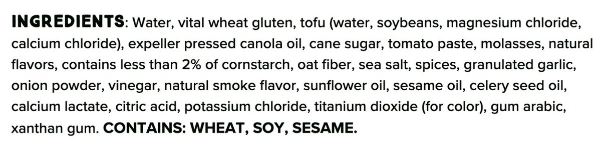 @markeatsmeat This is what's going on. Skillful food technology. Yum! How irresistible! So healthy! It's the animals that are the problem you know..... In case you were wondering, 'expeller pressed canola oil' will be a nice support for some inflammation.