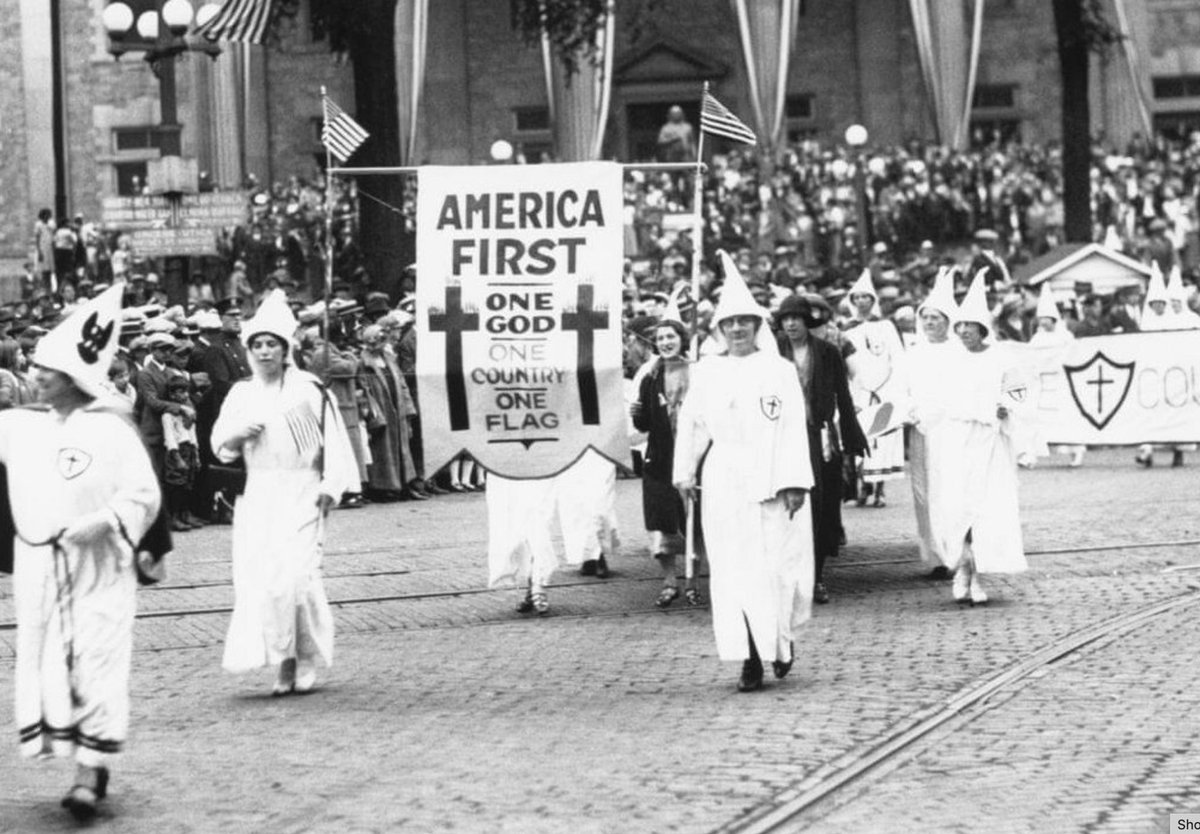 L_JUnited's tweet photo. @MTGrepp Invoking #AmericaFirst shouldn’t mean reverting to the 1920s pictured below where not all Americans were valued equally.
An #InclusiveAmerica Championing 🗽, Justice (involving #DEI), & Collaboration with Allies (🇺🇸 🇺🇦) is the future we need #TrueAmericaFirst #InclusiveProgress https://t.co/sdPYtzUiP3