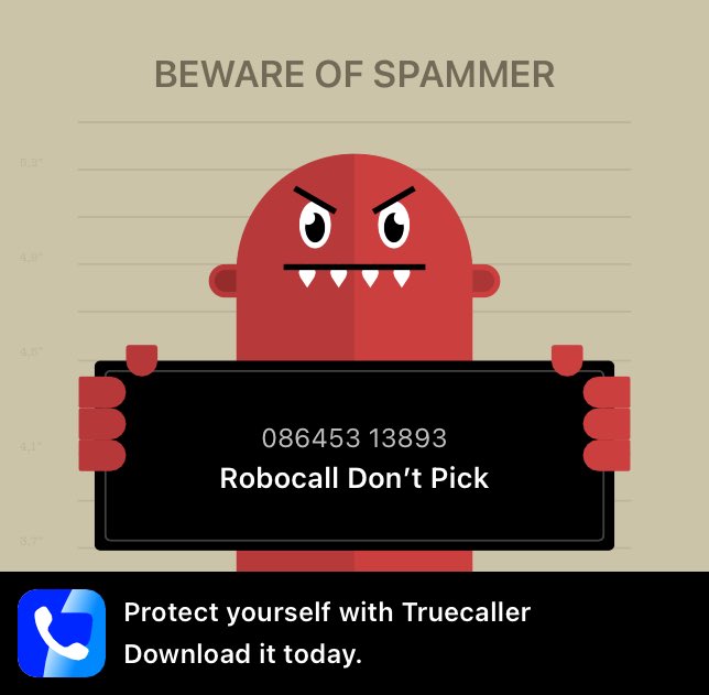 Truecaller saved me from this spammer! Get protected now: tc.onelink.me/571208033/c9sx… #SpamShame