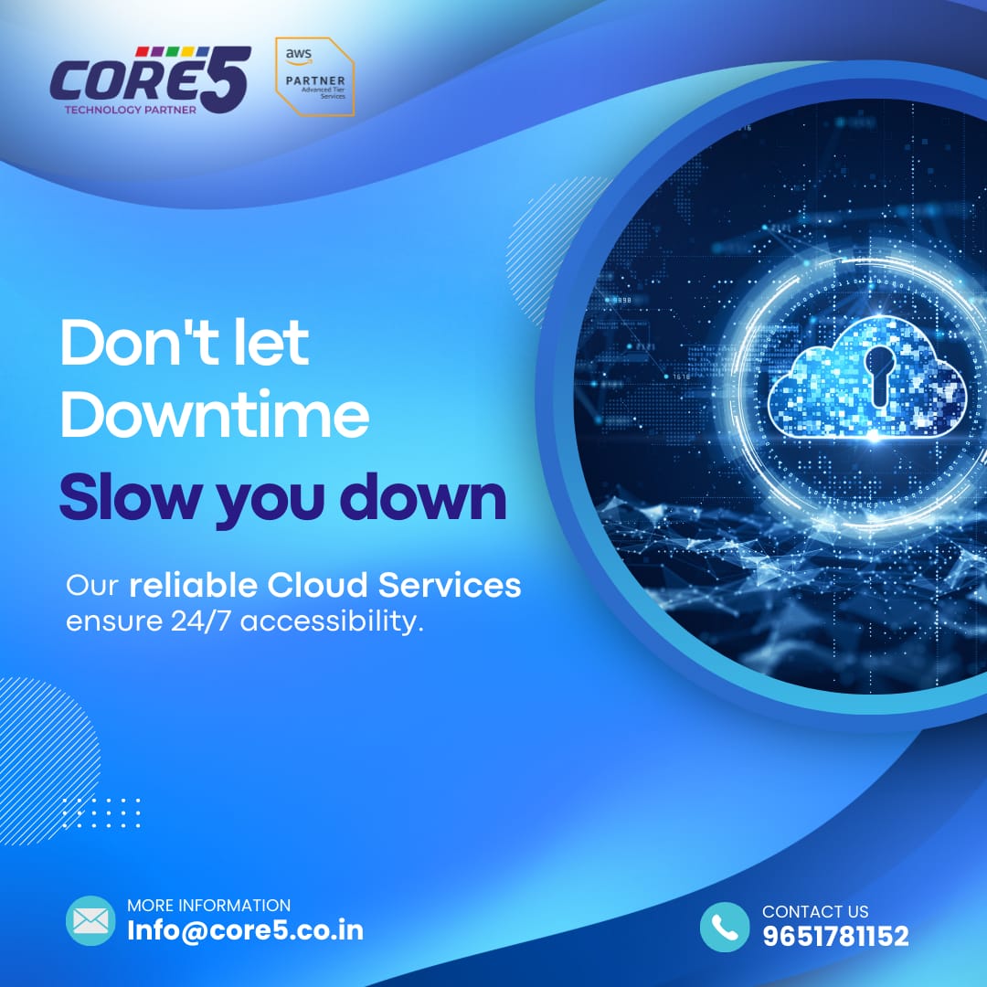 Core5systems's tweet image. Stay ahead of the curve with our reliable cloud services! ⚡️
#NoDowntime #Core5

Don't let downtime slow your progress. 

#cloudpower #cloudsolutions #cloud #aws #bigdata #cloudcomputing #ai #technology #teamcore5