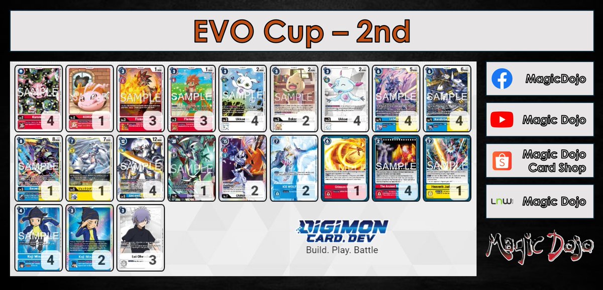 Magic Dojo: Digimon Card Game - EVO Cup Date: 20th Apr 2024 1. Numemon 2. B.Hybrid ----- Our Store: bit.ly/3VUI79g YouTube Channel: bit.ly/3UjR9vG ----- #デジカ #デジモンカード #デジモンカードゲーム #DigimonTCG #DigimonCardGame #エボリューションカップ