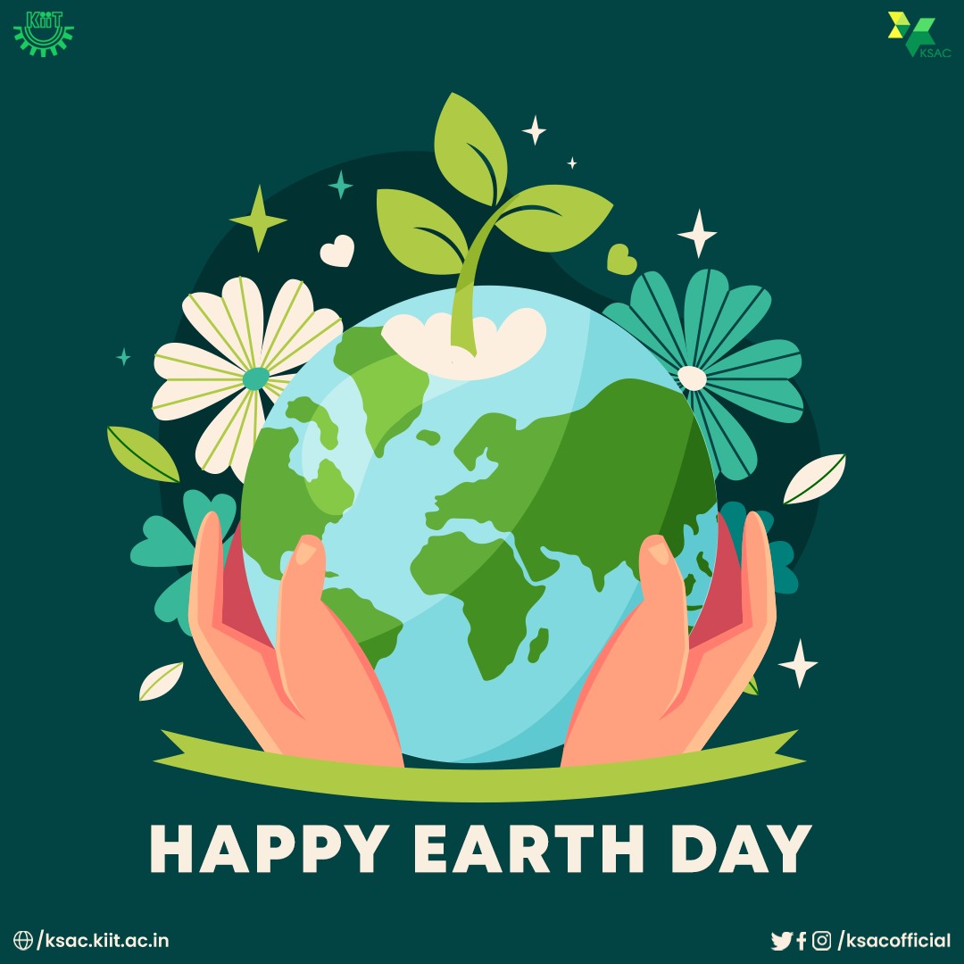 Happy World Earth Day from KIIT Student Activity Centre! 
#kiit #ksac