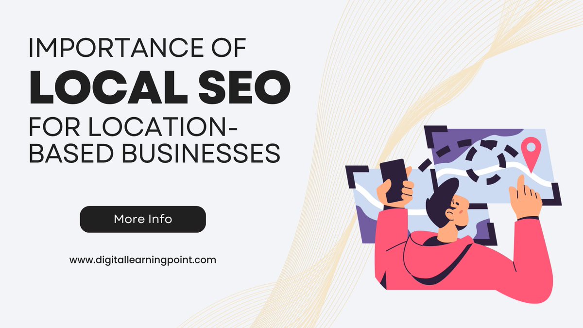 Want to know about the Importance of Local SEO for location-based businesses?

More info: digitallearningpoint.com/importance-of-…

#digitalmarketing #marketing #seo #socialmedia #business #socialmediamarketing #internetmarketing #onlinemarketing #website #emailmarketing #contentmarketing #blog