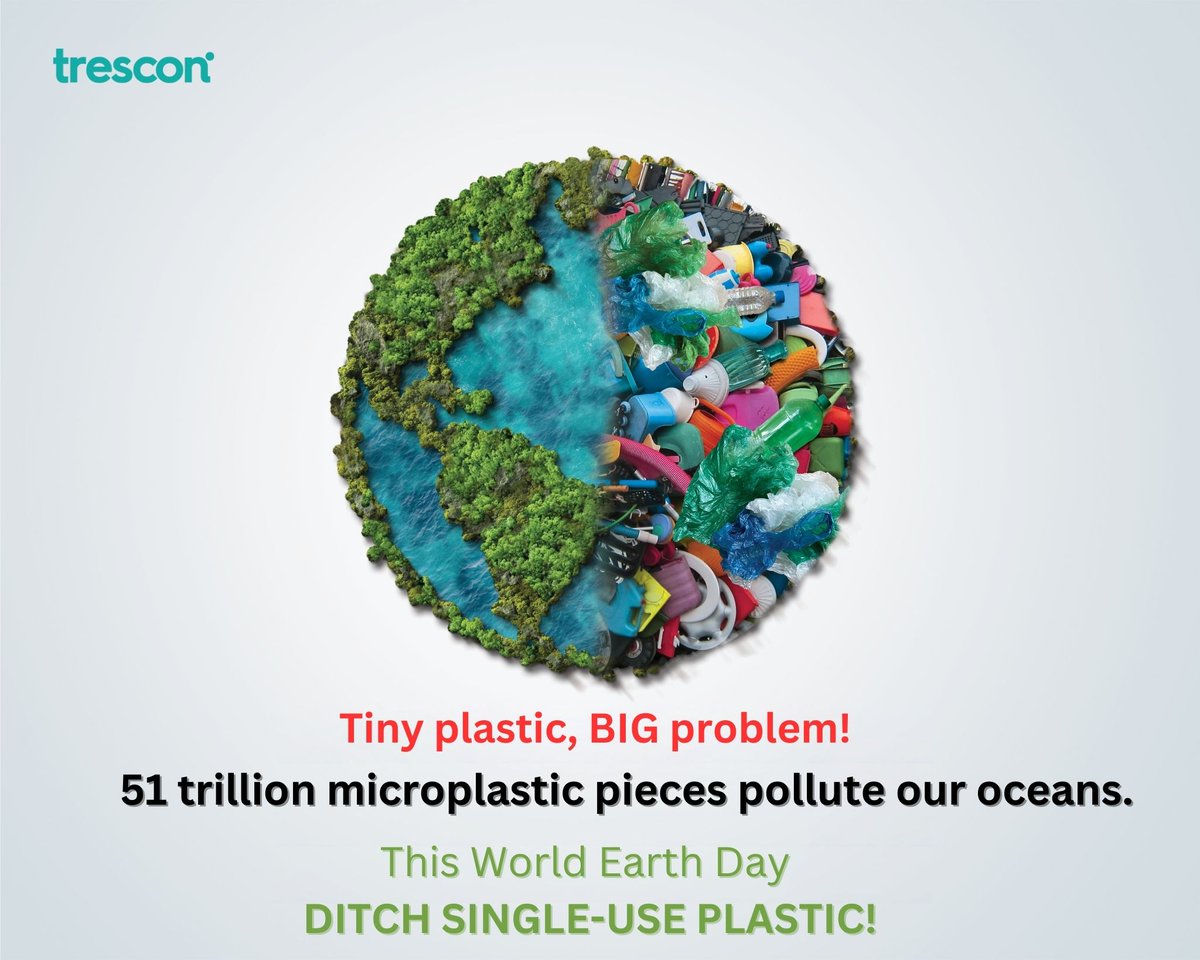 It's time we come together and let Earth heal. Let's reduce waste and start recycling because this year, it’s not Planet vs. Plastic, it’s Planet vs. Us. Let’s join hands and say yes to a Green Planet together.

#WorldEarthDay #Trescon #plasticpollution #planetvsplastic