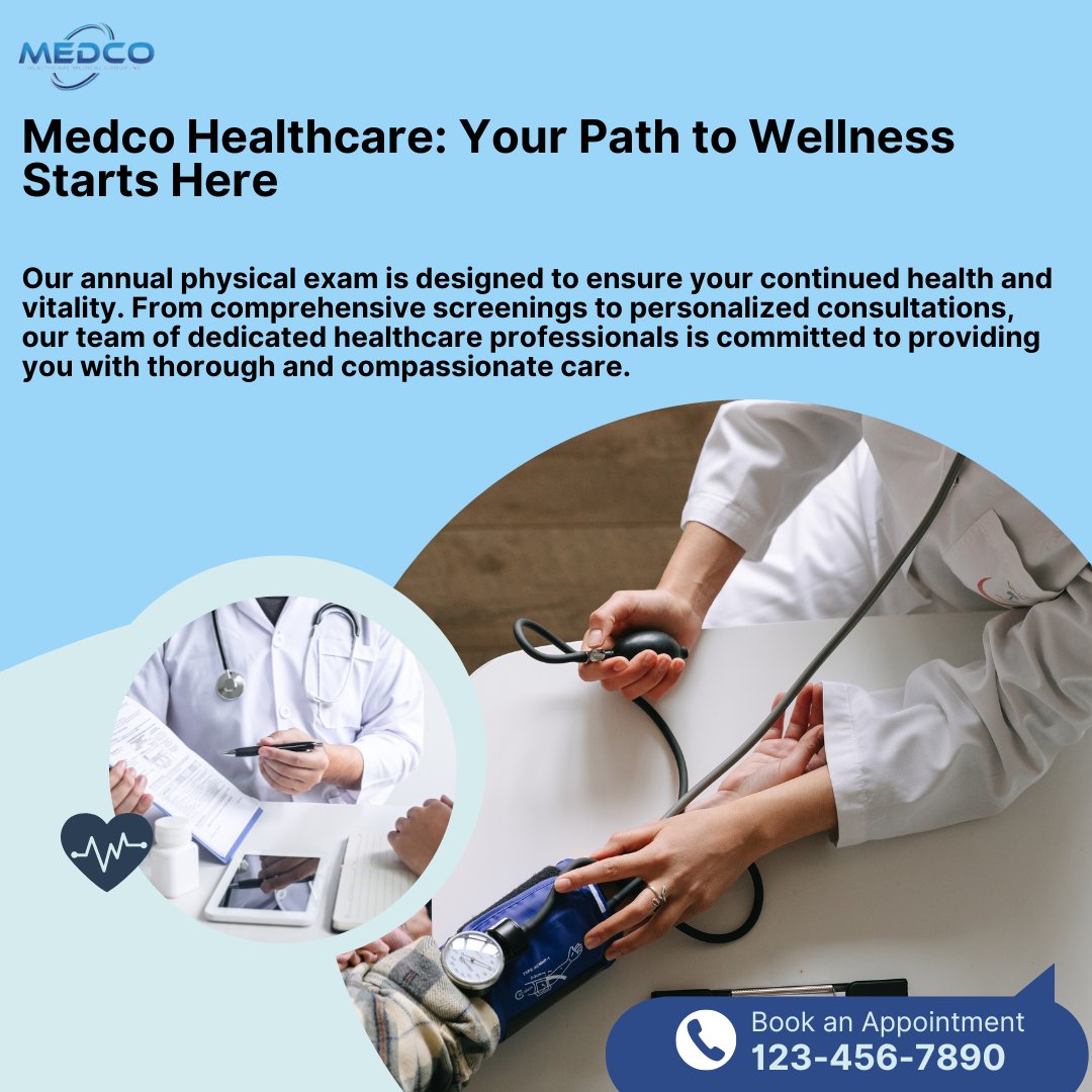 Your health is an investment, not an expense. Schedule your annual exam with us and prioritize your well-being.
Please visit our website: medcohmg.com
Contact us to know more at 951-256-4240
#medcohealthcaremedicalgroup
#AnnualPhysicalExam
#homehealthcareservices
