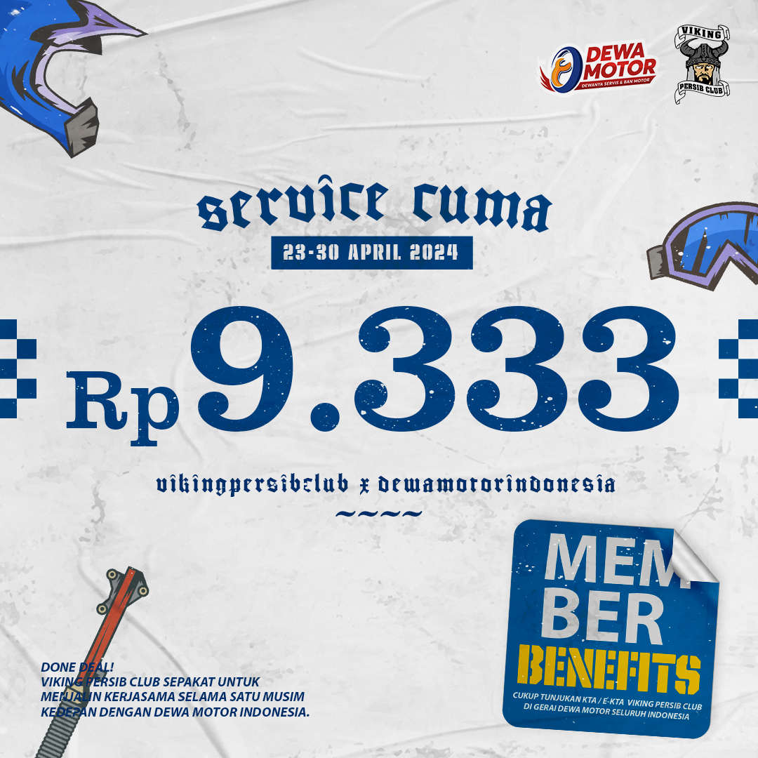 officialvpc's tweet photo. Nu karepo ti kamari, yeuuh!

VPC X Dewa Motor Indonesia,
Service motor cuma Rp 9.333 
Priode 23-30 April 2024.

Berlaku di gerai Dewa Motor seluruh Indonesia, moal aya di bengkel sabeulah mah harga service mursyid siga kiyeu! https://t.co/EA67Ijgfh7