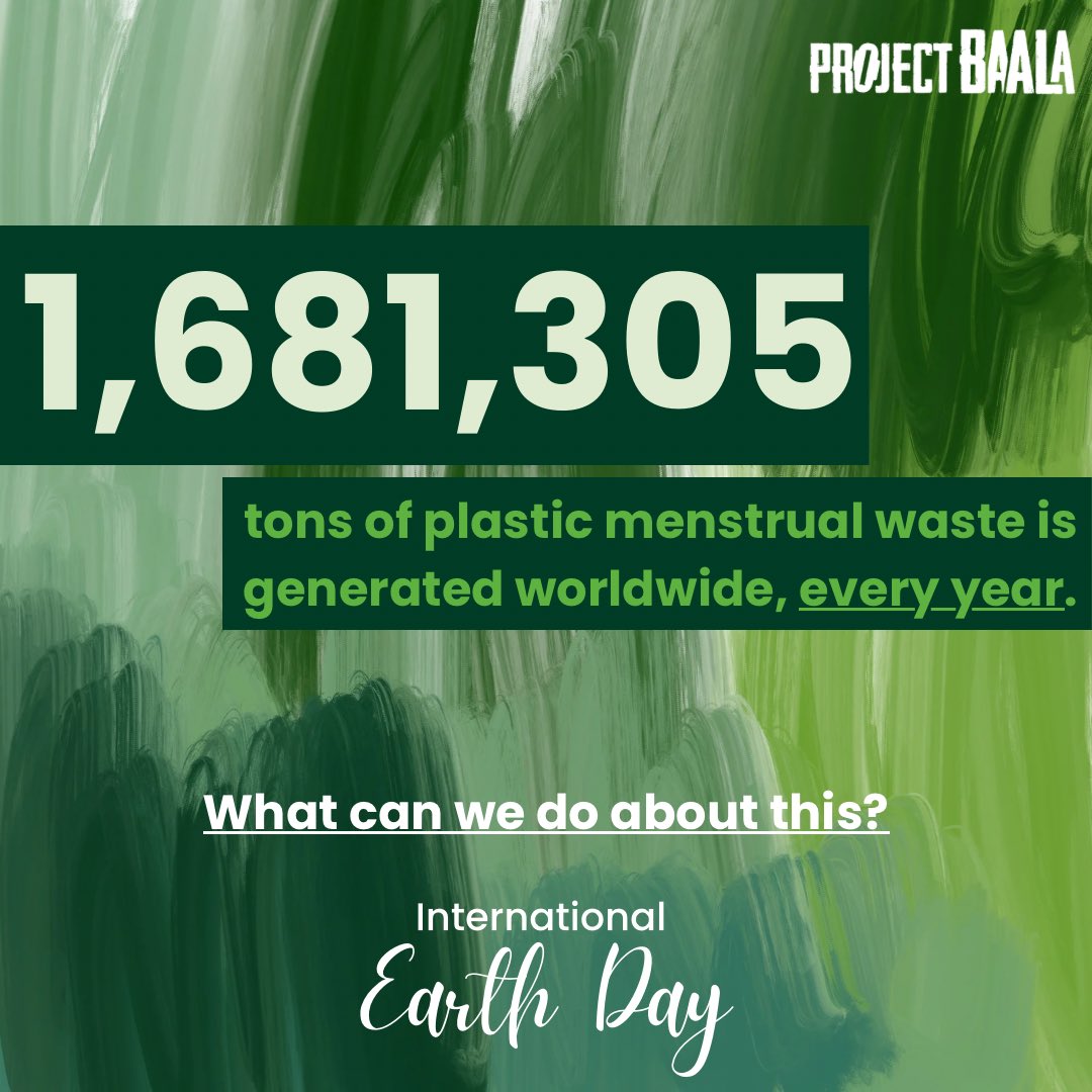 Did you know? Plastic sanitary pads contribute to a staggering 1,681,305 tons of waste worldwide annually, equivalent to the weight of over 150,000 double-decker buses! #EarthDay #SustainablePeriods #ReduceWaste