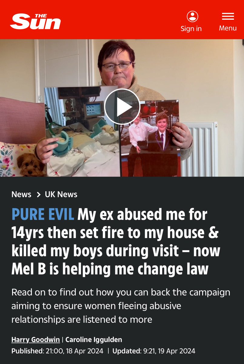 .@clairethrossell lost sons Jack, 12, and Paul, nine, when her ex deliberately set fire to his house during a contact visit with the boys in 2014. The family court had ordered the deadly ‘contact visit’, supported by professionals. Mel B wants judges to be trained by independent…