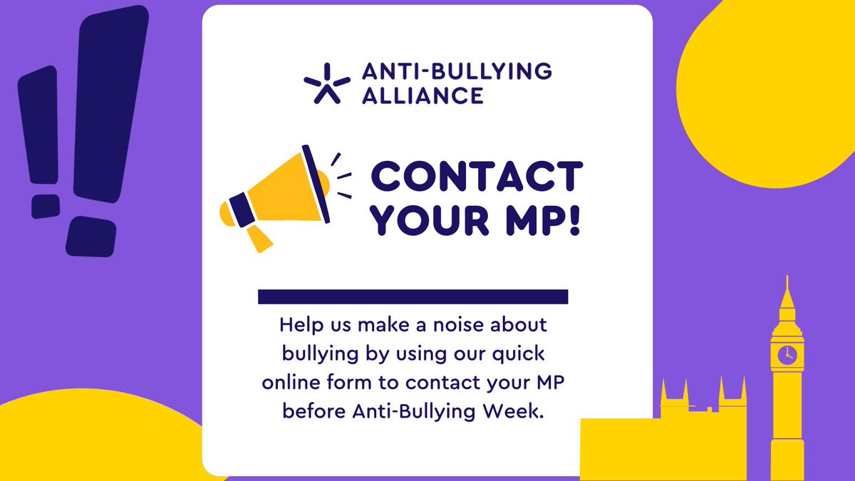 #MakeANoise to your MP about bullying! 📢 Join @ABAonline to promote their key anti-bullying manifesto asks. They have a template email set up for you to contact your MP – so it couldn’t be easier. buff.ly/3QhL7cC