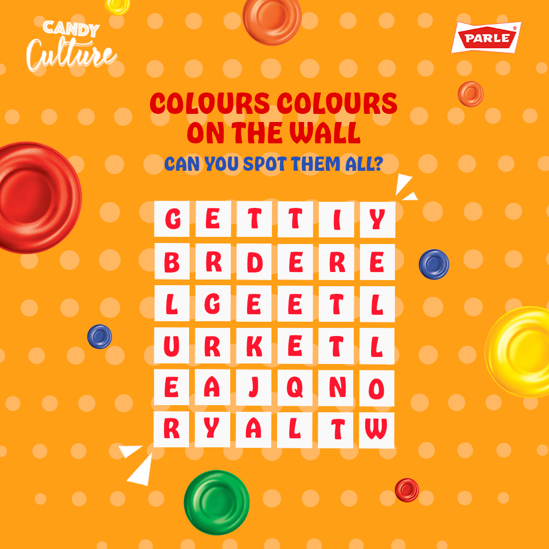In a world filled with colours, spot the colours of your favourite candy. Let us know in the comments below.

#Parle #ParleCandyCulture #ParleCandy #Candy #Toffee