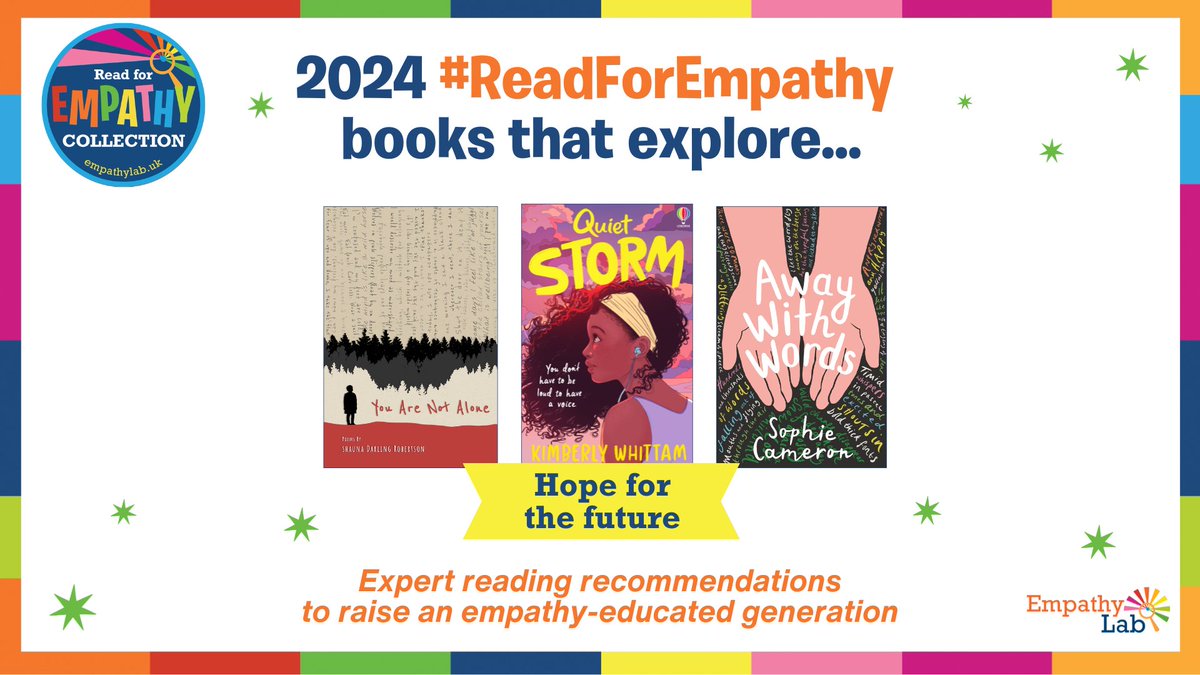 Our society is facing real problems, but it’s so important to nurture hope. Help the next generation dream of a better, more empathetic future, using these books from the #ReadForEmpathy collection - perfect for reading in the lead up to #EmpathyDay! empathylab.uk/RFE-2024