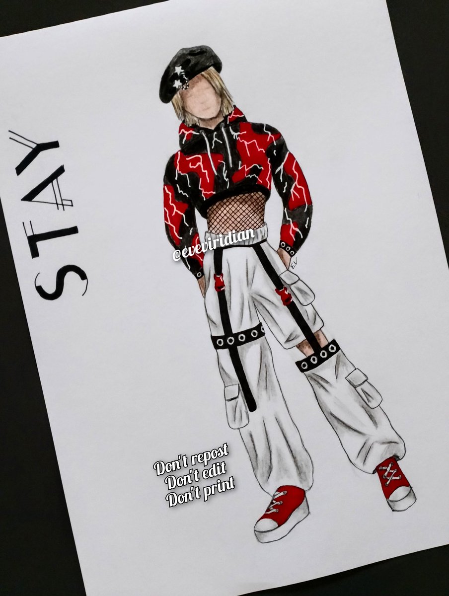 Part 2 of my kpop fandoms as fashion pieces: STAY ❤️

For this outfit I decided to go with a street-style look, and make it more androgynous 🥺🤍❤️ hope you'll like it 

#STAY #skzfanart #StrayKids #skzstay #kpoptwt #kpopfanart #fashionillustration #fashiondesign #art