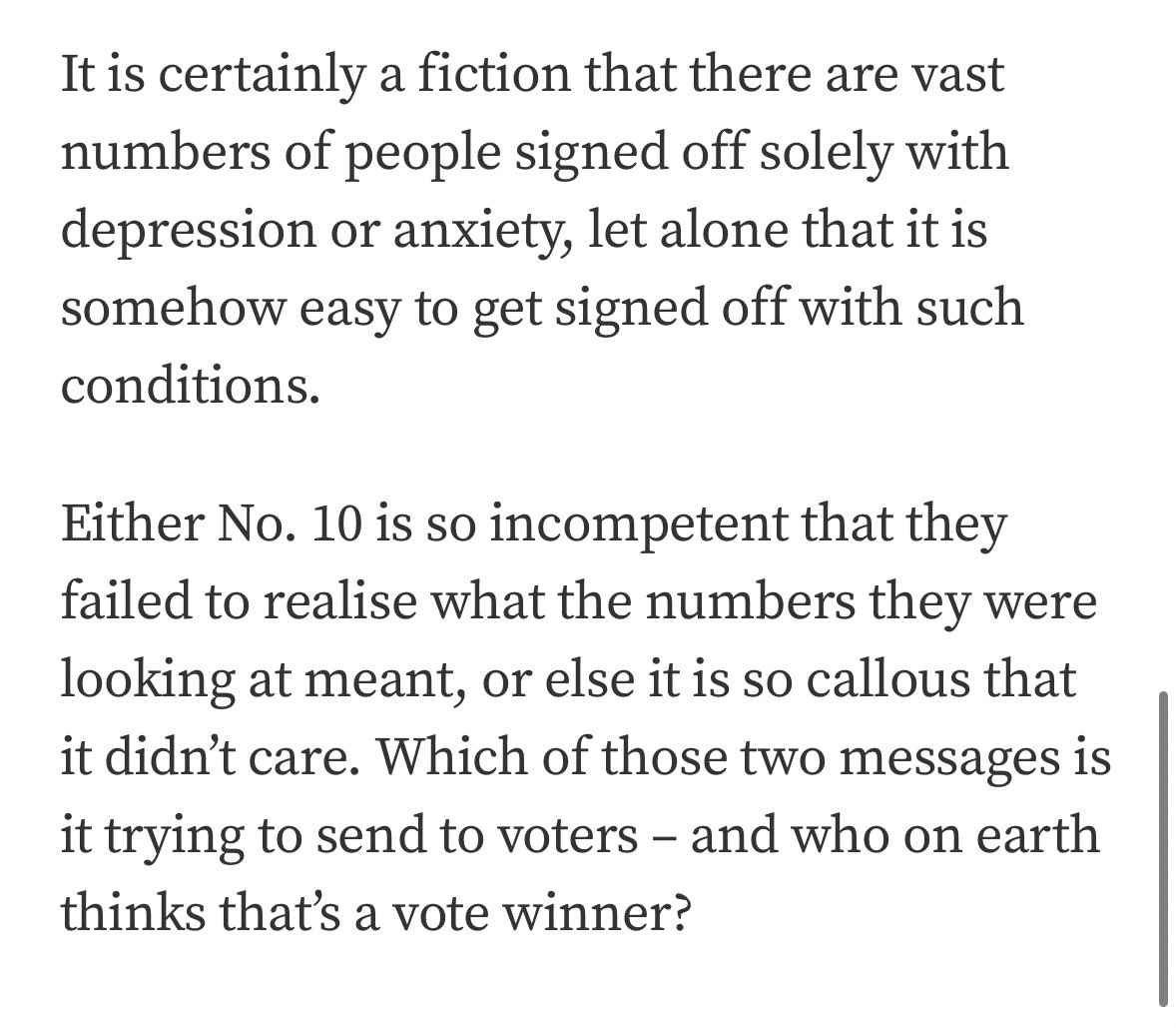 The PM implied that 1.35 million were off work because of depression or anxiety. That’s not true. Fact-checking Rishi Sunak because someone has to, in @TheNewEuropean