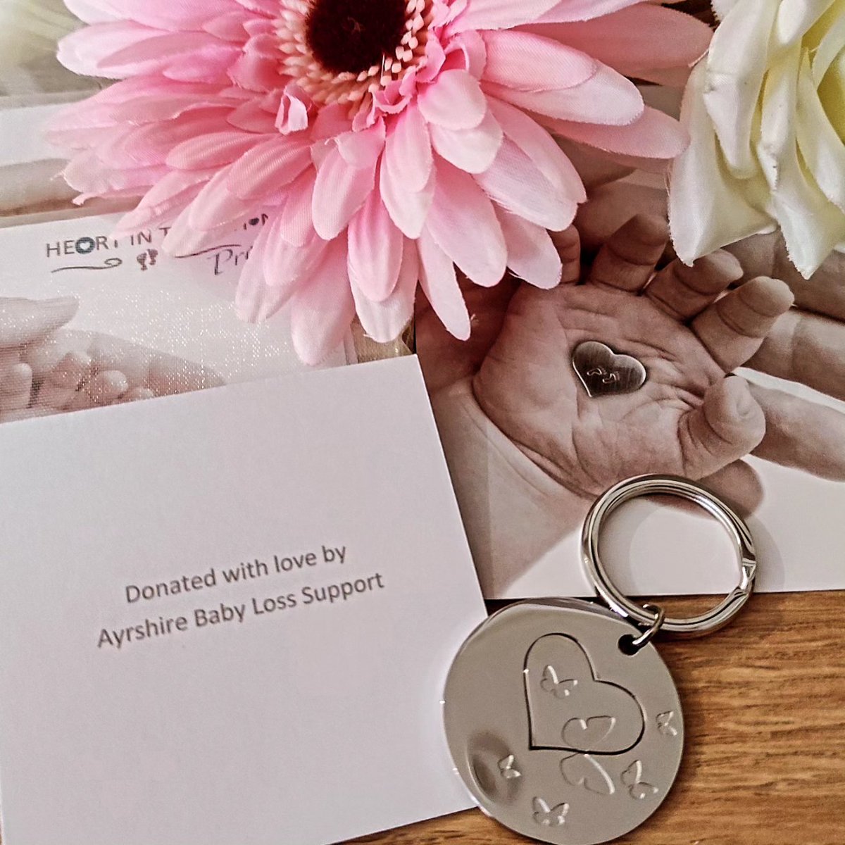 This beautiful butterfly keyring order is donated with love by the @ayrshirebabyloss support group to the Maternity unit at CrossHouse hospital. Thank you so much x 💙🦋
  #babyloss #maternityservices #nhsscotland  #griefandloss #alwayslovedneverforgotten #preciousbaby