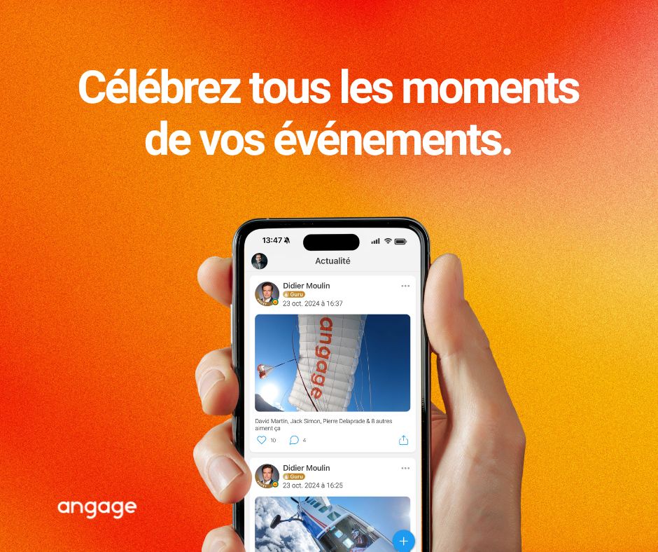 Angage_live's tweet photo. Surprenez vos équipes avec #Angage, l'outil idéal pour des #CélébrationsMémorables 🎉
Plateforme dynamique pour partager joies et succès en photos, vidéos et textes 📸🎥📝 et plus encore 🚀
De quoi transformer chaque instant en spectacle 🔥
#CommunicationInterne #JoiesAuTravail https://t.co/d0Kv7f3ymE
