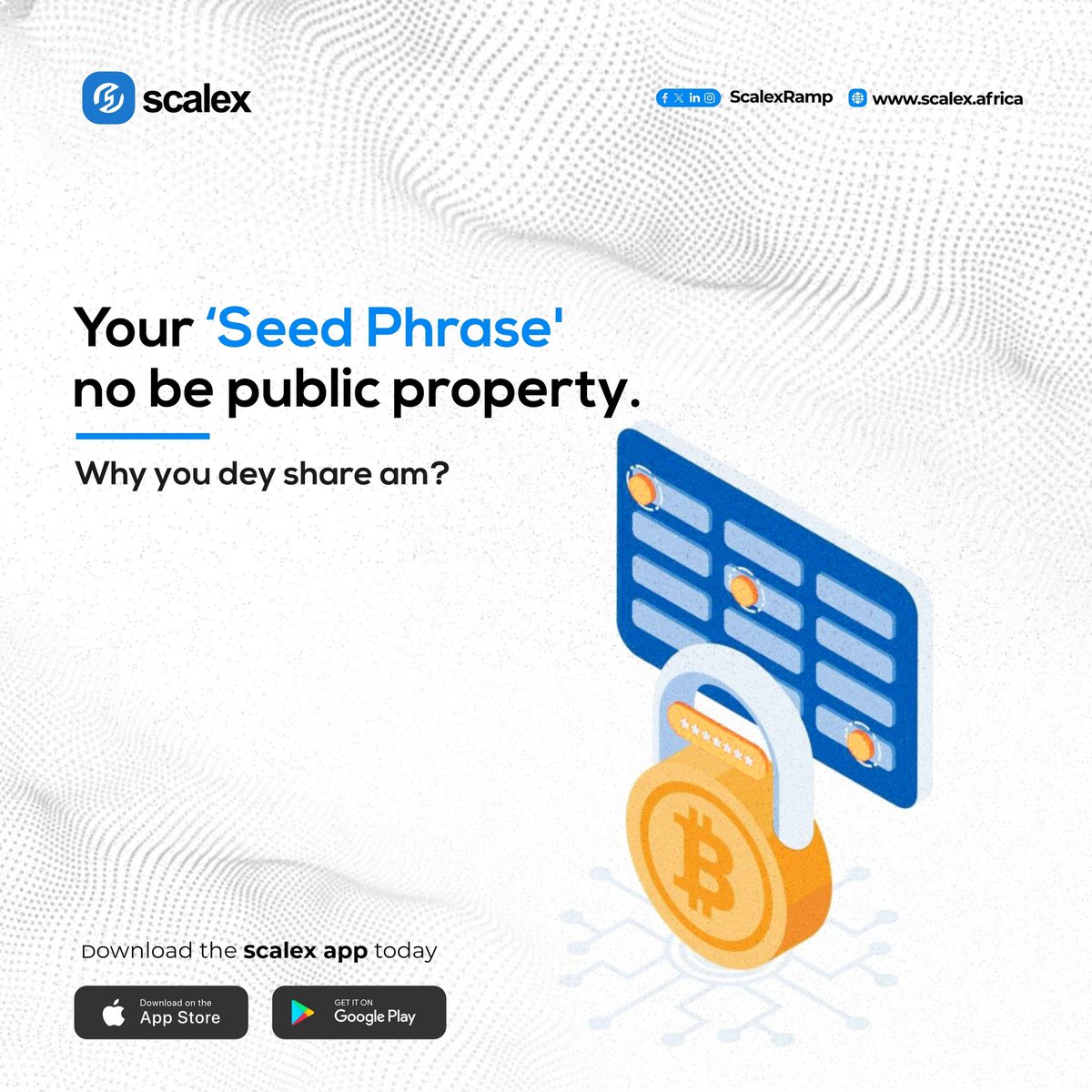 Before you go on with your day, we just want to remind you not to share your seed phrase with anyone.

The recent volatility in the crypto space comes with a lot of security vulnerabilities that could see many people lose funds to bad actors.

Asset protection should be top of