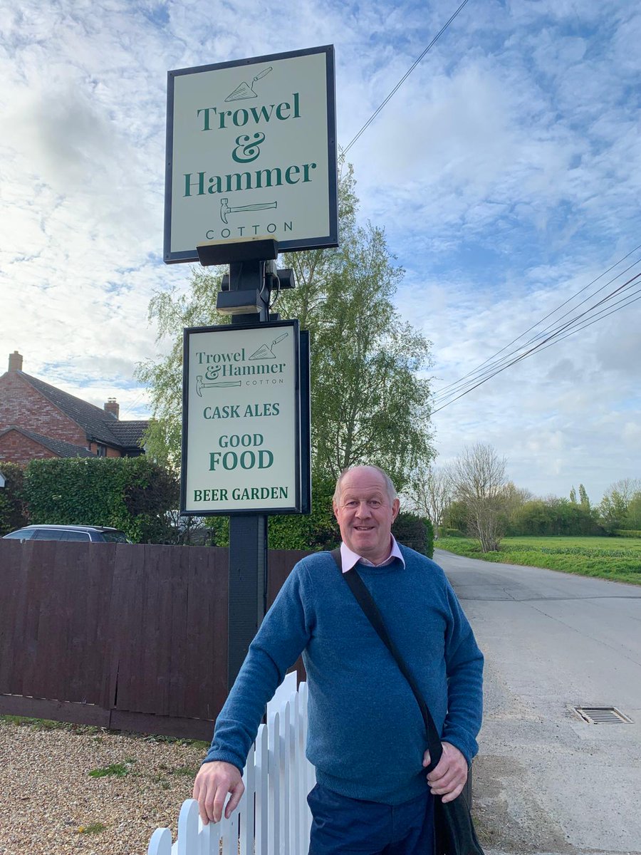 I had a great time campaigning in Cotton last weekend!

I also paid a visit to the Trowel &amp; Hammer pub. It's a charming spot and well worth stopping for a pint of Suffolk Ale! Supporting local businesses and enjoying the vibrant communities makes campaigning even more rewarding.